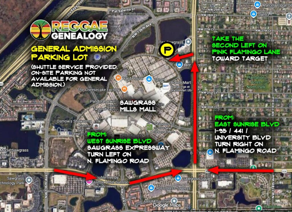 Sawgrass Mills Mall General Admission Parking Instructions